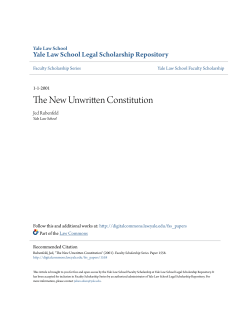 The New Unwritten Constitution