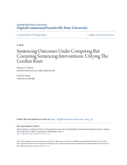 Sentencing Outcomes Under Competing But Coexisting Sentencing