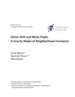 Ethnic Drift and White Flight