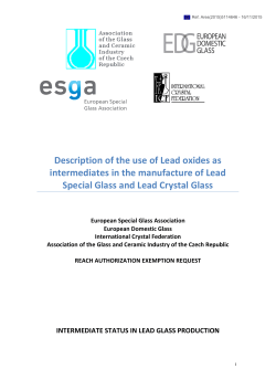 Description of the use of Lead oxides as intermediates in the