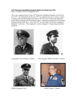 216th History FY 1975 - 216th Engineering Installation Squadron
