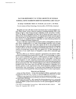 FACTOR-DEPENDENT IN VITRO GROWTH OF HUMAN