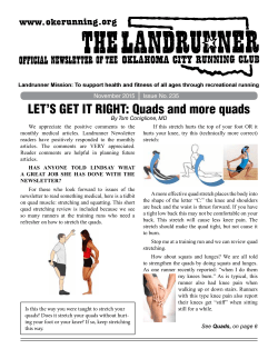 LET`S GET IT RIGHT: Quads and more quads