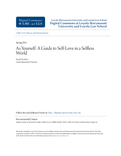 As Yourself: A Guide to Self-Love in a Selfless World