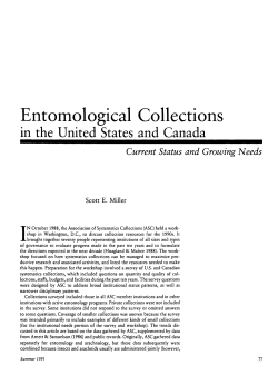 Entomological Collections