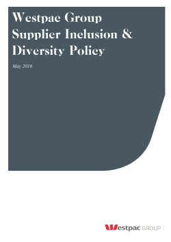 Supplier Inclusion and Diversity Policy