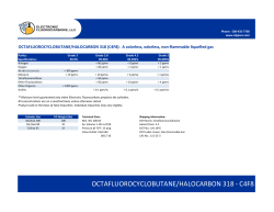 OCTAFLUOROCYCLOBUTANE/HALOCARBON 318
