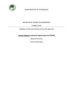 course outline - AIT Undergraduate Program