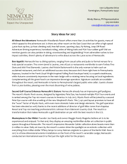 Story Ideas - Nemacolin Woodlands Resort