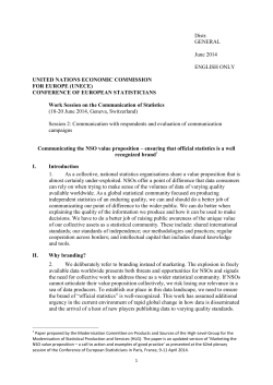 Communicating the NSO