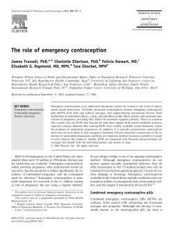 The role of emergency contraception
