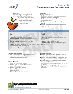 Sample Lesson Card - Committee for Children