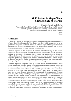 Air Pollution in Mega Cities: A Case Study of Istanbul