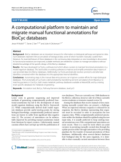A computational platform to maintain and migrate