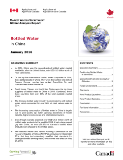Bottled Water in China