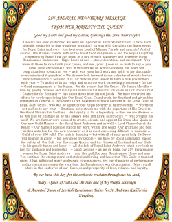 January 2003 - Saint Andrew`s Guild