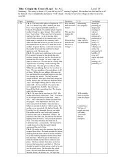 Title: Crispin-the Cross of Lead by