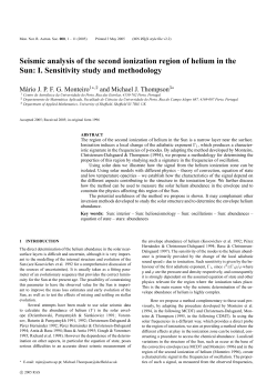 Seismic analysis of the second ionization region of helium in the Sun