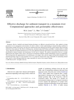 Effective discharge for sediment transport in a mountain river