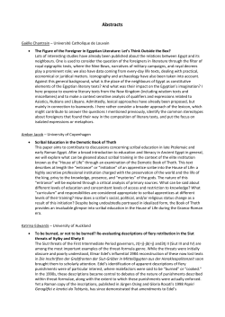 Abstracts - Department of Cross