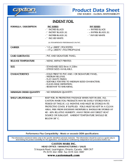 indent foil - Caxton mark Inc.