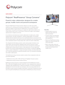 Polycom Solution Brief InDesign Template
