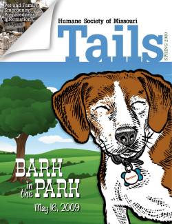 Spring 2009 - Humane Society of Missouri