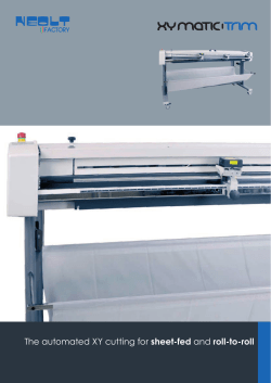 The automated XY cutting for sheet-fed and roll-to-roll