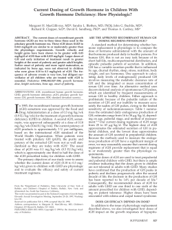 Current Dosing of Growth Hormone in Children With