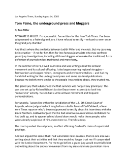 Freedom of the press