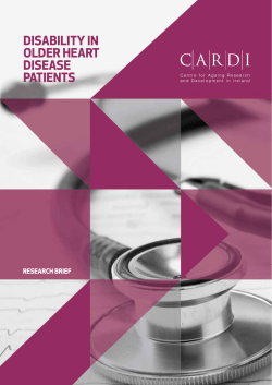 Disability in older heart disease patients