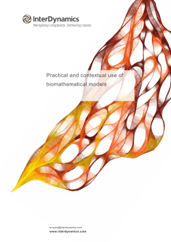 Practical and contextual use of biomathematical models