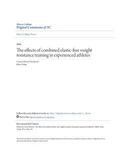 The effects of combined elastic-free weight resistance training in