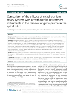 Comparison of the efficacy of nickel-titanium rotary systems with or