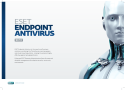 ESET Endpoint Antivirus is the new line of business solutions