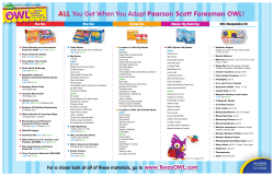ALL You Get When You Adopt Pearson Scott Foresman OWL!
