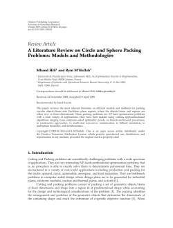 A Literature Review on Circle and Sphere Packing Problems