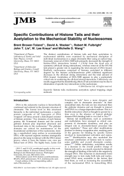 Specific Contributions of Histone Tails and their