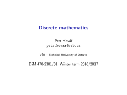 Discrete mathematics