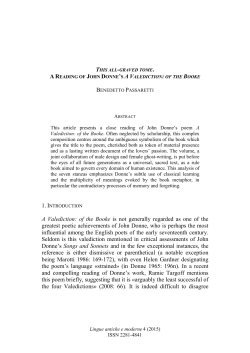 A Valediction - Universit&agrave; degli Studi di Udine