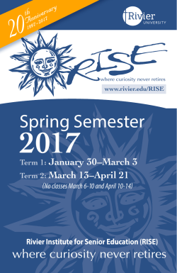Spring Semester - Rivier University