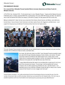 Oldcastle Precast - FOR IMMEDIATE RELEASE