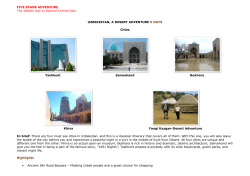 FIVE STANS ADVENTURE The easiest way to explore Central Asia