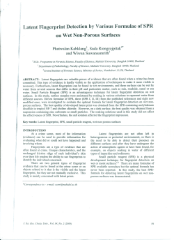 Kabklang P - Forensic Science Graduate Programme | Mahidol