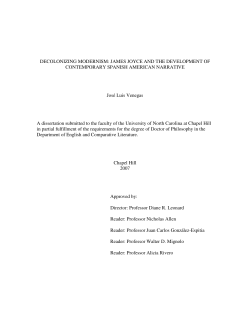 DECOLONIZING MODERNISM - Carolina Digital Repository