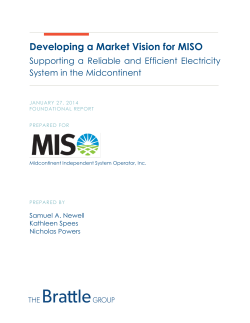 Market Vision Foundational Report