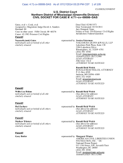 Gates v. Collier - Docket (PACER)