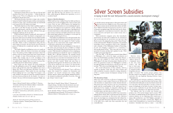 Silver Screen Subsidies - Federal Reserve Bank of Richmond