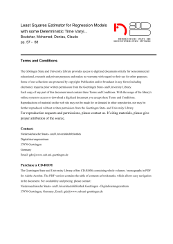 Least Squares Estimator for Regression Models with some