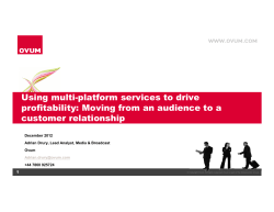 Increasing Profitability in an OTT Word